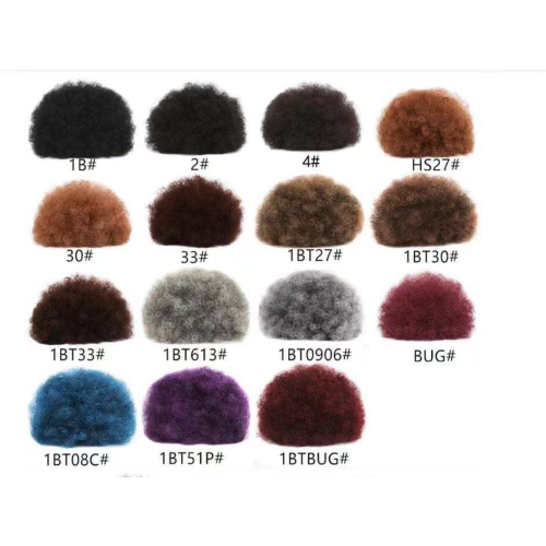 Wholesale Puff Afro Curly chignon Messy Ponytail Drawstring Short Afro Kinky Curly Clip In on Synthetic Hair Buns Hair With Pack